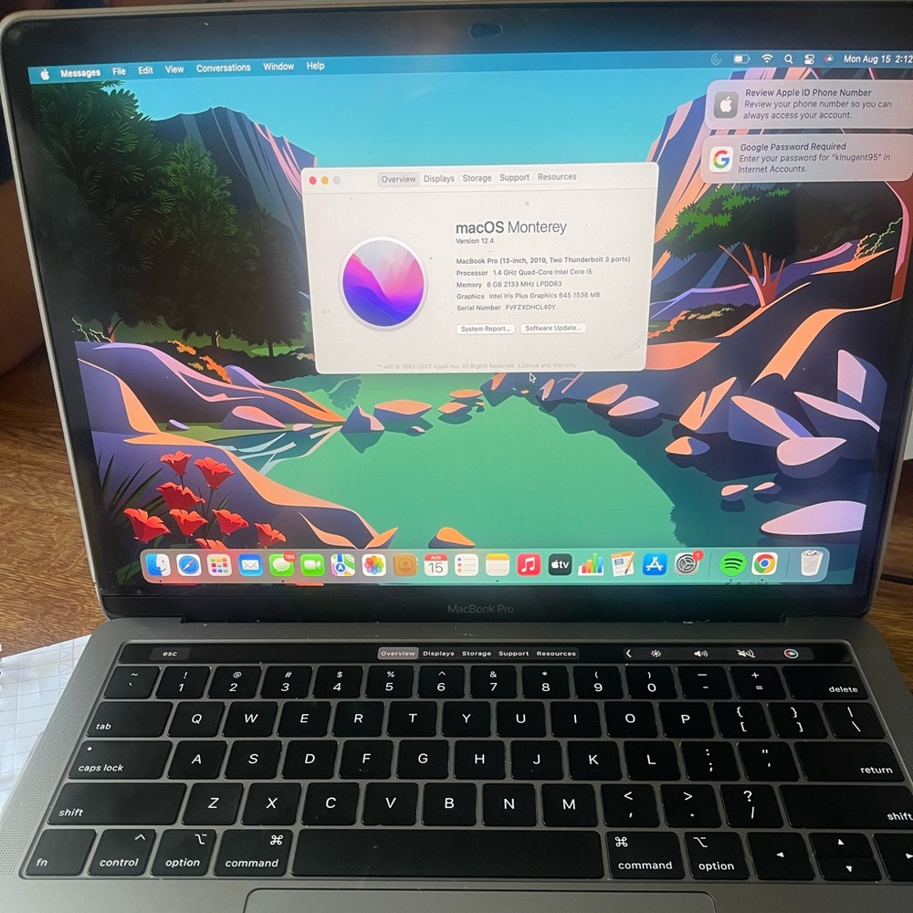 Version 12.4
MacRonk Pro (13-inch. 2019.